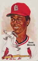 1985 Perez-Steele HOF Postcard  #190 Lou Brock Baseball Card
