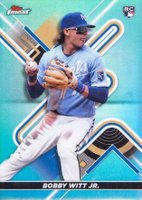 2022 Topps Finest #62 Bobby Witt Jr. Aqua Refractor Baseball Card