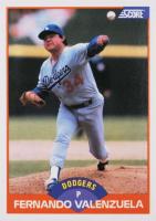 1989 Score #437 Fernando Valenzuela Baseball Card