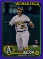 2024 Topps Chrome Update #USC40 Zack Gelof Purple Refractor Baseball Card
