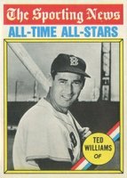 1976 O-Pee-Chee #347 Ted Williams All Time All-Star Baseball Card