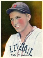 1936 R312 # Mel Harder Baseball Card