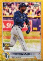 2022 Topps Chrome Logofractor Edition #80 Wander Franco Gold Baseball Card