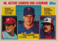 1984 Topps Tiffany #708 N.L. Active Career E.R.A. Leaders Baseball Card