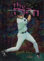 1998 Finest the Man #TM9 Derek Jeter w/Coating Baseball Card