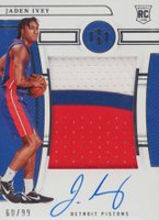 2022 Panini National Treasures #145 Jaden Ivey Patch Autograph Basketball Card