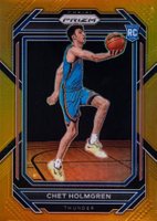 2022 Panini Prizm #266 Chet Holmgren Gold Prizm Basketball Card