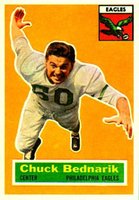 1956 Topps #28 Chuck Bednarik Football Card