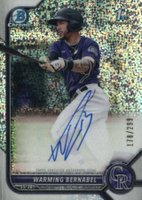 2022 Bowman Chrome Prospect Autographs #CPAWB Warming Bernabel Speckle Refractor Baseball Card