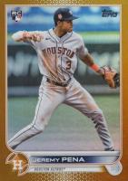 2022 Topps Update #US253 Jeremy Pena Gold Foil Baseball Card
