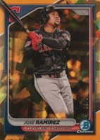 2024 Bowman Chrome Sapphire Edition #93 Jose Ramirez Gold Baseball Card