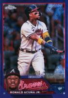 2023 Topps Chrome Logofractor Edition #39 Ronald Acuna Jr. Purple Refractor Baseball Card