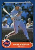 1986 Fleer #76 Gary Carter Baseball Card