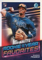 2022 Bowman Chrome Rookie of the Year Favorites #ROYF1 Wander Franco Baseball Card