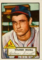 1952 Topps #334 Wilmer Mizell Baseball Card