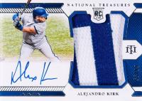 2021 Panini National Treasures #211 Alejandro Kirk Material Signature Baseball Card