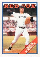 1988 Topps #599 Calvin Schiraldi Baseball Card