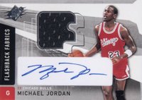 2004 SPx #165 Michael Jordan Signed Jersey Basketball Card