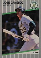 1989 Fleer Glossy #5 Jose Canseco Baseball Card