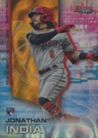 2021 Bowman's Best #31 Jonathan India Gold Lava Refractor Baseball Card