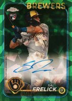 2024 Topps Chrome Sapphire Update Series Chrome Sapphire Autographs #SF Sal Frelick Green Baseball Card
