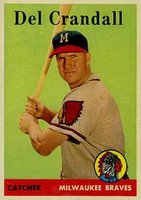 1958 Topps #390 Del Crandall Baseball Card