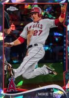 2014 Topps Chrome #1 Mike Trout Sliding-Atomic Refractor Baseball Card