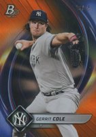 2022 Bowman Platinum #62 Gerrit Cole Orange Baseball Card