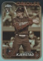 2024 Topps Chrome #142 Heston Kjerstad Sepia Refractor Baseball Card