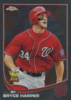 2013 Topps Chrome #220 Bryce Harper Watching Ball Baseball Card