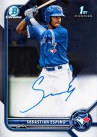 2022 Bowman Chrome Prospect Autographs #CPASE Sebastian Espino Baseball Card