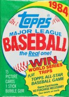 1984 Topps #WP Wax Pack Baseball Card