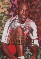 2021 Skybox Metal Universe Champions Skybox Premium #S1 Michael Jordan Star Topaz Basketball Card