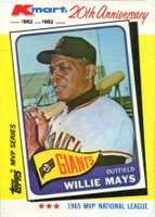 1982 K-Mart 20th Anniversary #8 Willie Mays Baseball Card