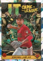2022 Bowman Chrome It Came to the League #ICFL2 Jordan Lawlar Atomic Refractor Baseball Card