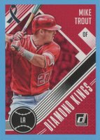 2018 Panini Donruss  #13 Mike Trout Father's Day Ribbon Baseball Card