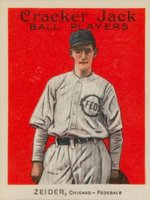 1914 Cracker Jack #116 Rollie Zeider Baseball Card
