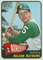 1965 Topps #87 Nelson Mathews Baseball Card