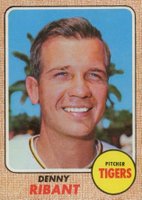 1968 Topps #326 Dennis Ribant Baseball Card