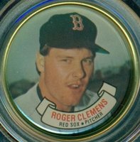 1987 Topps Coins #8 Roger Clemens Baseball Card