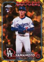 2024 Topps Chrome Sapphire Update Series #149 Yoshinobu Yamamoto Gold Baseball Card