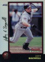 1998 Bowman Chrome #15 Jeff Bagwell Refractor Baseball Card