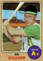 1968 Topps #343 Jim Gosger Baseball Card