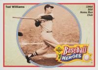 1992 Upper Deck Heroes Ted Williams #34 Ted Williams 1960-500 Home Run Club Baseball Card