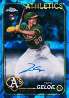 2024 Topps Chrome Sapphire Update Series Chrome Sapphire Autographs #ZG Zack Gelof Baseball Card