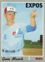 1970 Topps #442 Gene Mauch Baseball Card