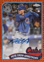 2024 Topps Silver Pack 1989 Chrome Promo #T89C86 Pete Crow-Armstrong Autograph-Orange Baseball Card