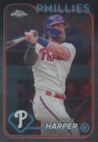 2024 Topps Chrome #62 Bryce Harper Baseball Card