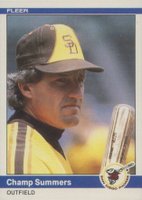 1984 Fleer Update #U-112 Champ Summers Baseball Card