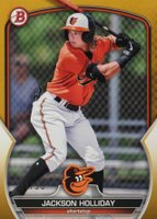 2023 Bowman Paper Prospects #BP20 Jackson Holliday Gold Baseball Card